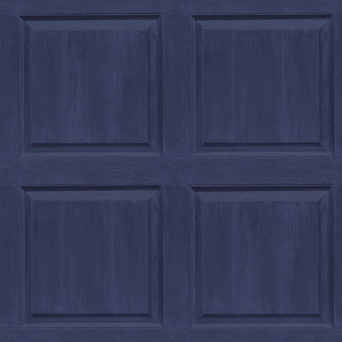 AH909601 Bellamy Navy Wooden Panel Wallpaper