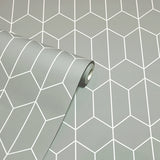AH909700 Orson Grey Trellis Wallpaper