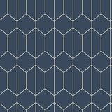 AH909702 Orson Navy Trellis Wallpaper