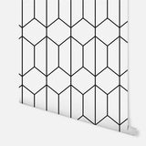 AH909703 Orson White Trellis Wallpaper