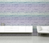 AH909707 Winifred Lavender Ombre Brick Wallpaper