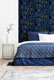AH909800 Jerome Blue Botanical Wallpaper