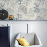 AH909809 Midori Grey Trees Wallpaper