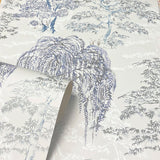 AH909809 Midori Grey Trees Wallpaper