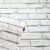 AH920001 Abner White Brick Wallpaper