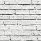 AH920001 Abner White Brick Wallpaper