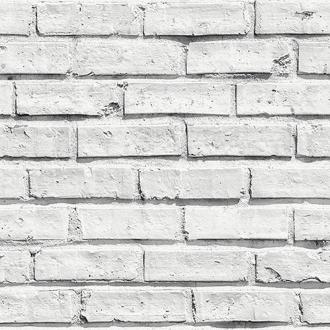 AH920001 Abner White Brick Wallpaper