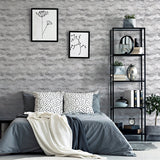 AH921605 Irene Grey Painted Canvas Wallpaper
