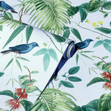 AH921609 Nanette Light Blue Tropical Garden Wallpaper