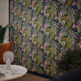 AH921703 Etta Navy Tropical Wallpaper