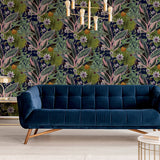 AH921703 Etta Navy Tropical Wallpaper