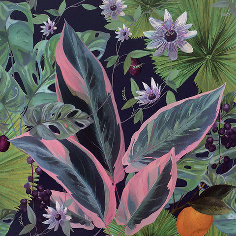 AH921703 Etta Navy Tropical Wallpaper