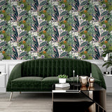 AH921704 Etta White Tropical Wallpaper