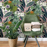 AH921704 Etta White Tropical Wallpaper