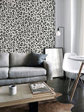 AH921801 Dinah Black Leopard Print Wallpaper