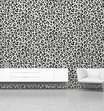 AH921801 Dinah Black Leopard Print Wallpaper