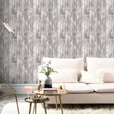 AH922705 Bertram Neutral Wood Wallpaper