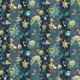 AH922801 Cornelia Navy Floral Stripe Wallpaper