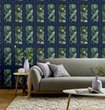 AH922803 Wendell Navy Wild Vibes Wallpaper