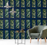 AH922803 Wendell Navy Wild Vibes Wallpaper