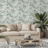 AH922908 Freda Green Palm Trees Wallpaper