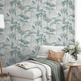 AH922908 Freda Green Palm Trees Wallpaper