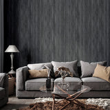 AH923801 Herman Charcoal Wood Wallpaper