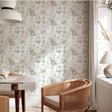 AH923802 Atley Light Green Floral Wallpaper
