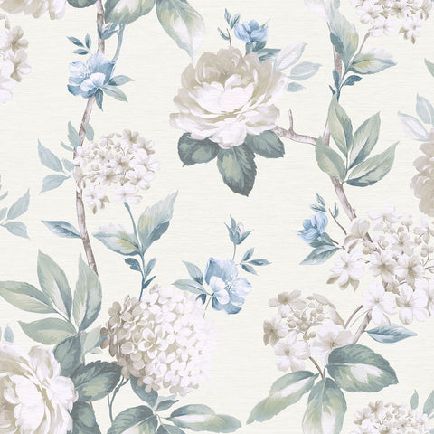 AH923802 Atley Light Green Floral Wallpaper