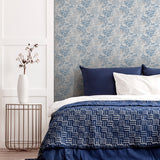AH924407 Elinore Blue Bamboo Trail Wallpaper