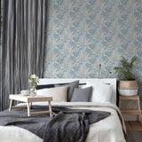AH924407 Elinore Blue Bamboo Trail Wallpaper