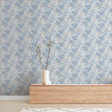 AH924407 Elinore Blue Bamboo Trail Wallpaper