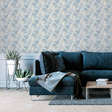 AH924407 Elinore Blue Bamboo Trail Wallpaper