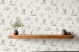 AH924409 Clawford Beige Meadow Friends Wallpaper