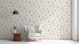 AH924409 Clawford Beige Meadow Friends Wallpaper
