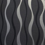 AH924502 Tazz Black Ribbons Wallpaper