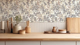 AH924600 Georgianna Neutral Botanical Leaves Wallpaper