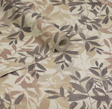 AH924600 Georgianna Neutral Botanical Leaves Wallpaper