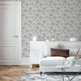AH924707 Prudie Denim Jacobean Trail Wallpaper