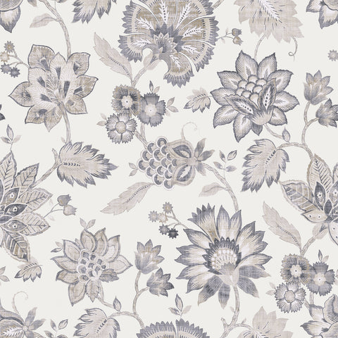 AH924707 Prudie Denim Jacobean Trail Wallpaper
