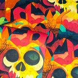 AH925107 Millicent Multicolor Skull Wallpaper