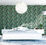 AH925308 Fonda Dark Green Jungle Party Wallpaper