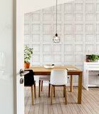 AH945902 Willard Off-White Wood Panel Wallpaper