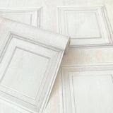 AH945902 Willard Off-White Wood Panel Wallpaper