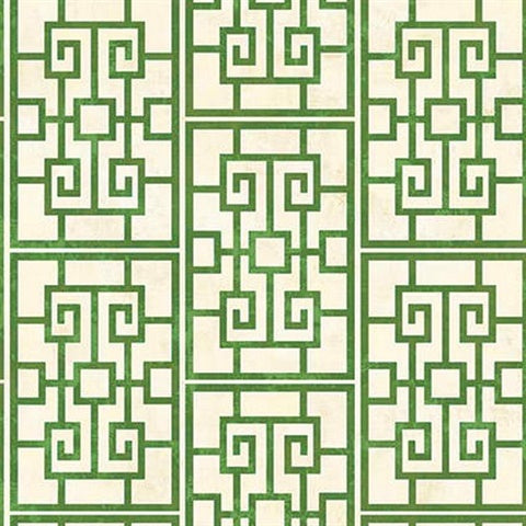 AI40204 Dynasty Lattice Wallpaper