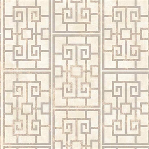 AI40208 Dynasty Lattice Wallpaper