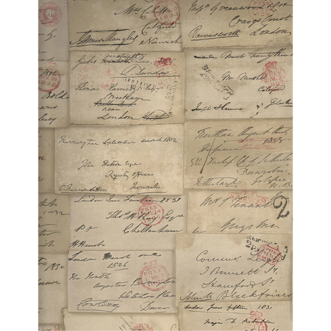 AMW10043.16 Love Letter Parchment Wallpaper