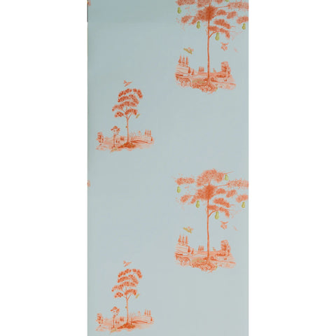 AMW10055.1211 Pear Tree Sunsetorange Wallpaper
