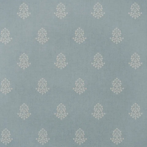 AMW10076.15 Cow Parsley Blue Medallion Wallpaper
