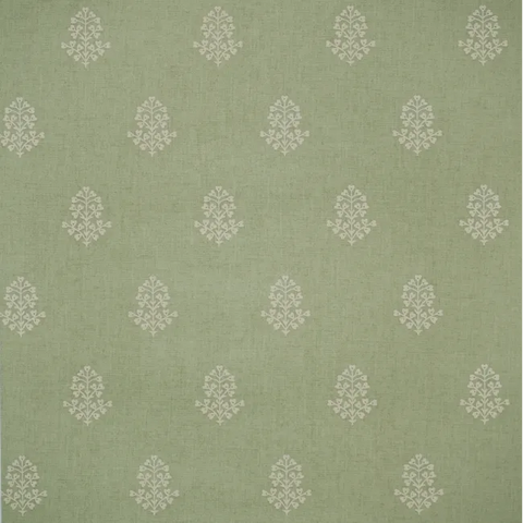 AMW10076.3 Cow Parsley Green Medallion Wallpaper
